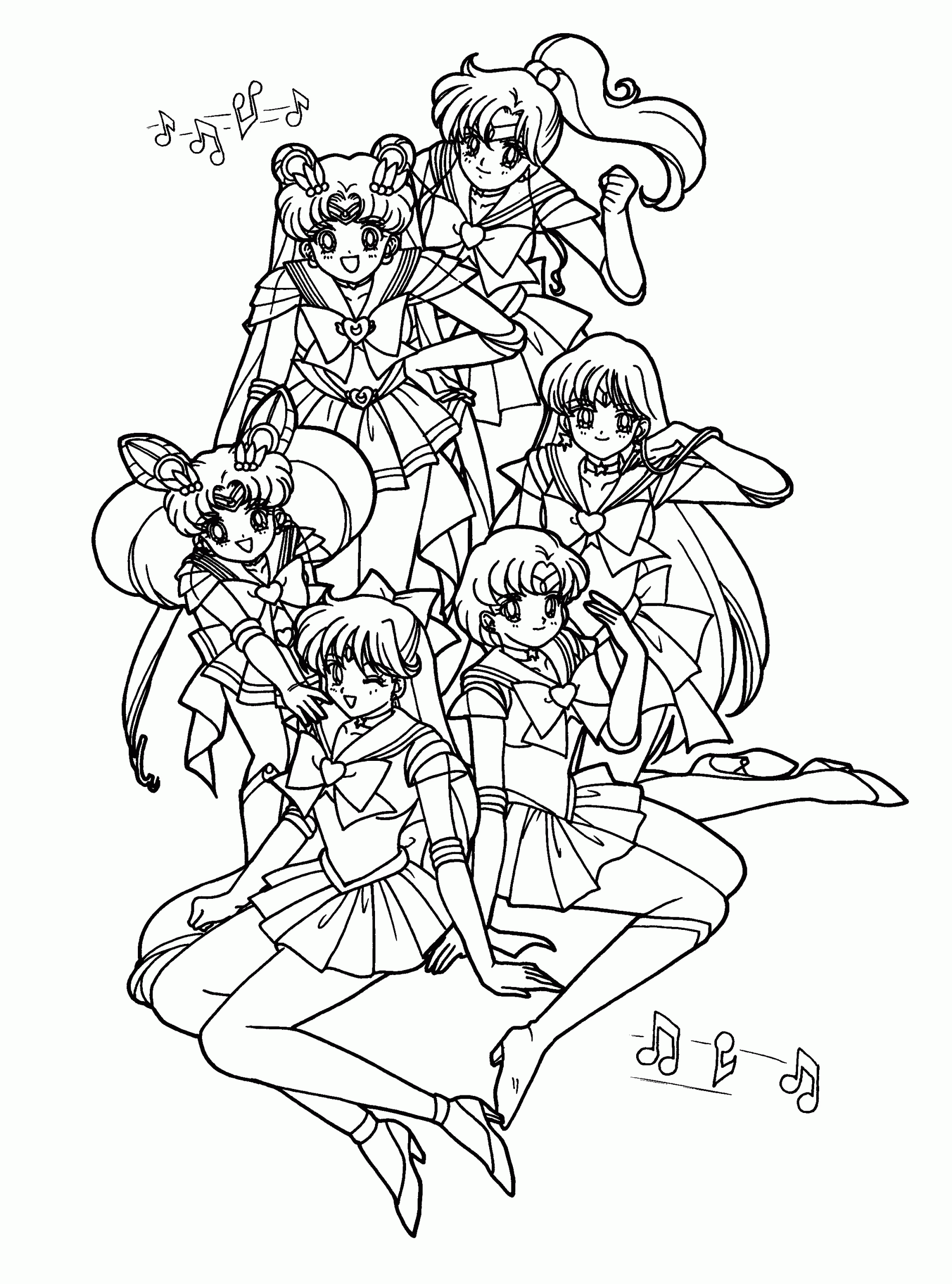 Sailor Moon Coloring Pages Printable
 Coloring Page Sailormoon coloring pages 81