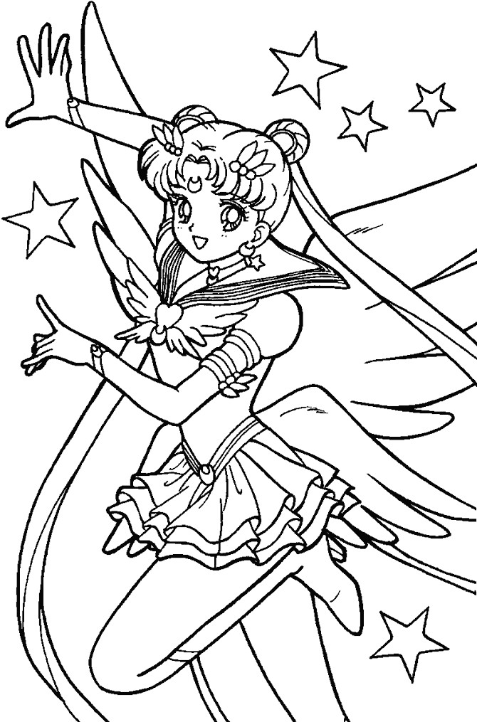 Sailor Moon Coloring Pages Printable
 Sailor Moon Coloring Pages