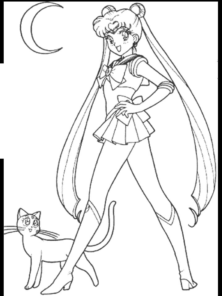 Sailor Moon Coloring Pages Printable
 Sailor Moon Coloring Page