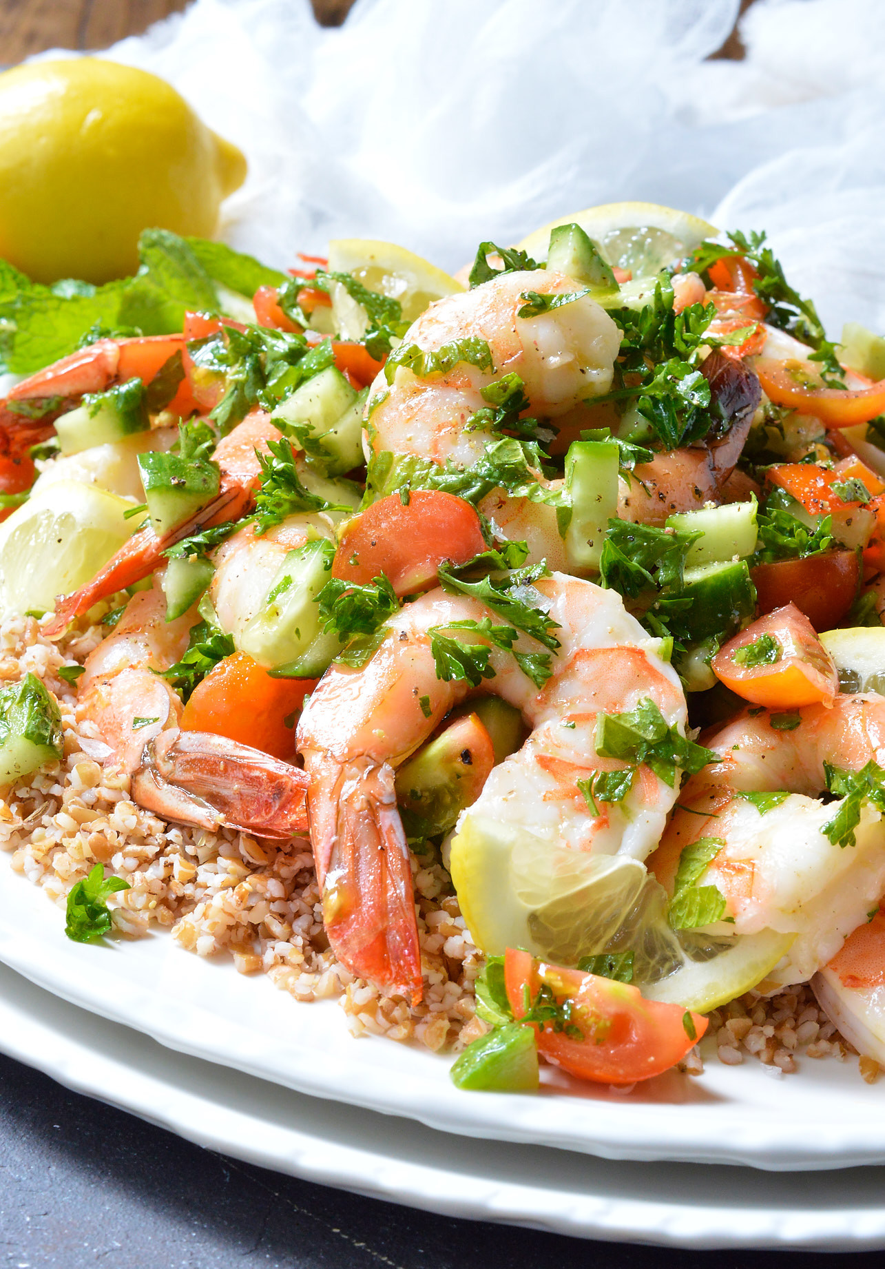 Salad Shrimp Recipe
 Tabouli Shrimp Salad Recipe Whole30 WonkyWonderful