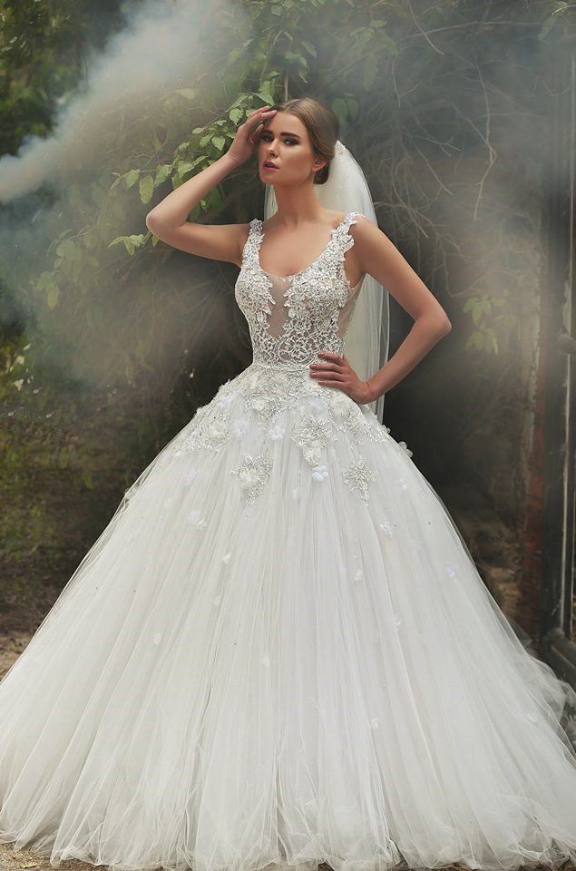 Sale Wedding Dresses
 Gorgeous Lace Appliqeus Ball Gown Wedding Dress Sleeveless