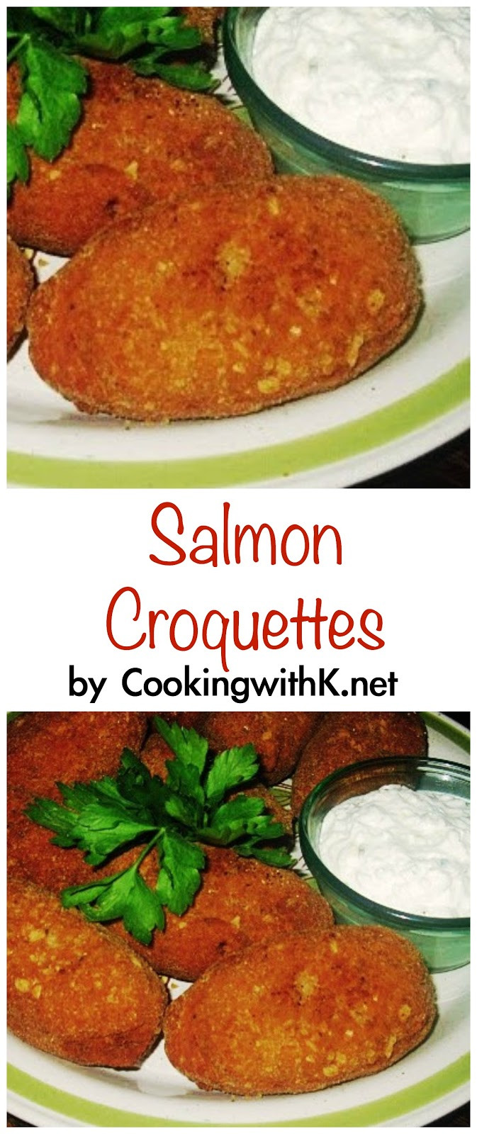 Salmon Patties With Saltines
 Cooking with K Salmon Croquettes Granny s Recipe