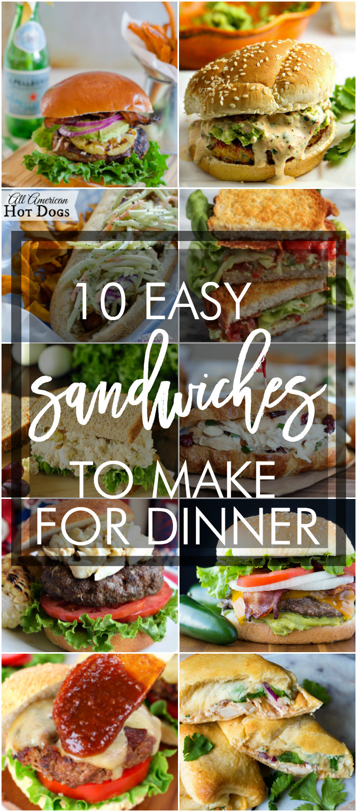Sandwich Recipes For Dinner
 10 Easy Sandwich Recipes to Make for Dinner