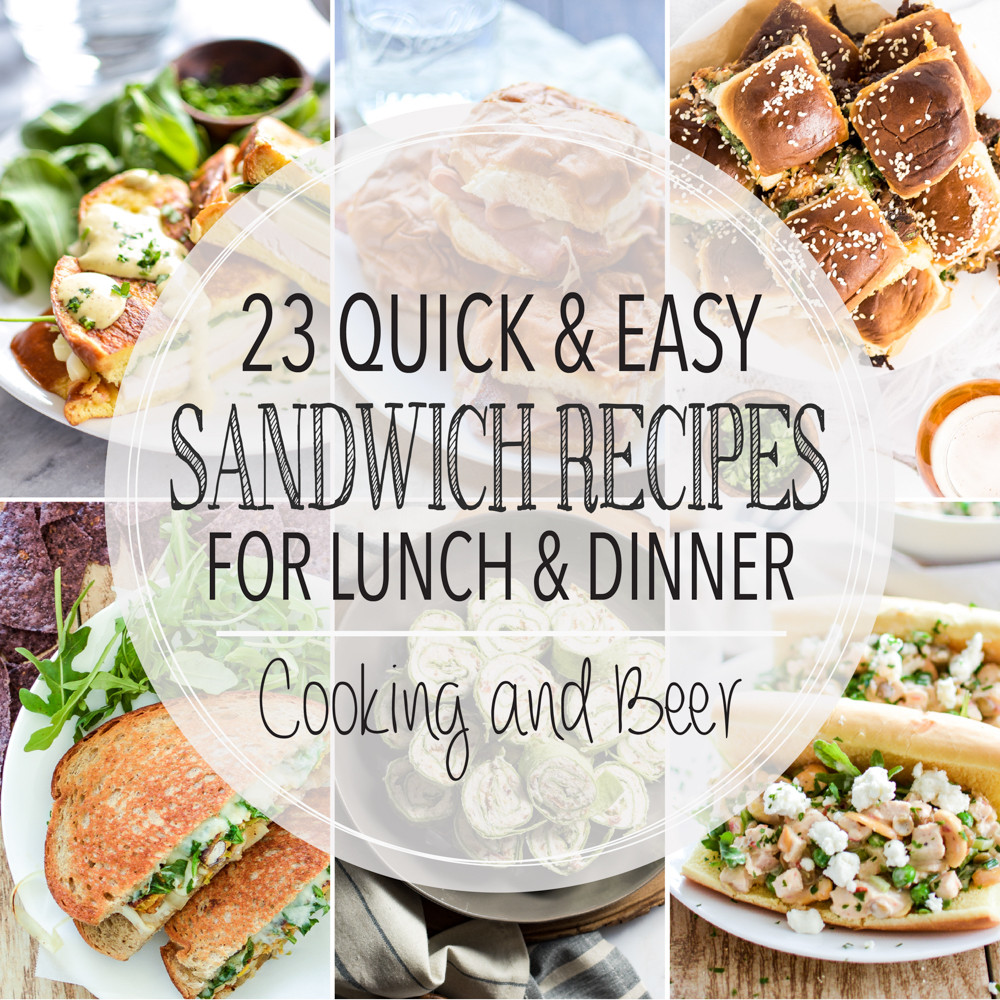 Sandwich Recipes For Dinner
 23 Easy Sandwich Recipes for Dinner and Lunch Cooking