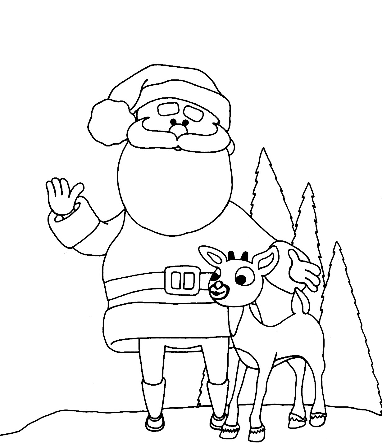Santa Claus Coloring Pages Free Printables
 Yucca Flats N M Wenchkin s Coloring Pages Rankin Bass