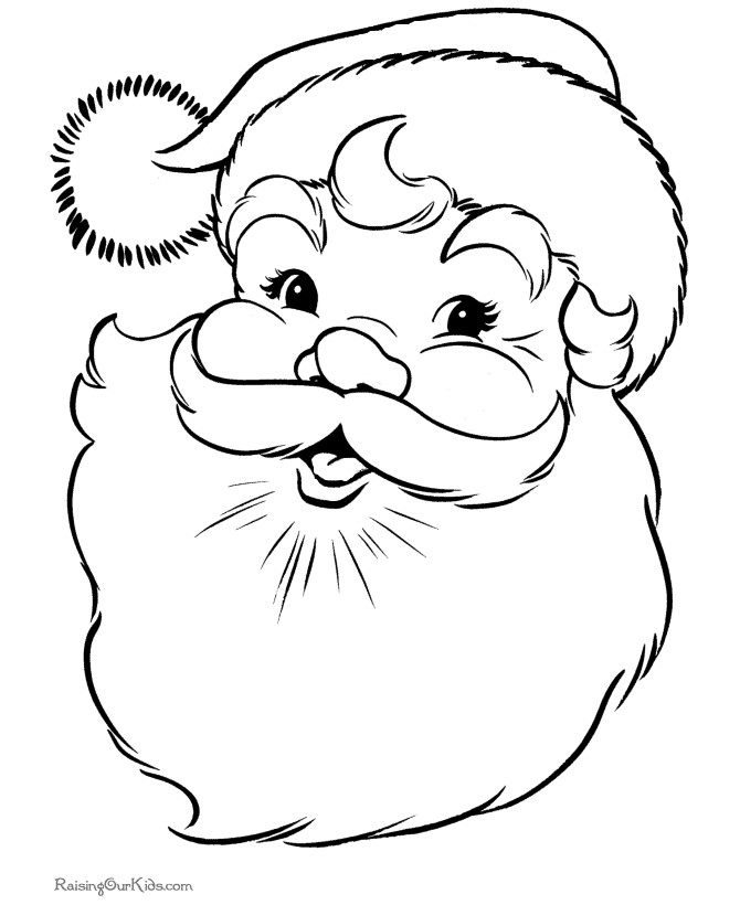 Santa Claus Coloring Pages Free Printables
 Crafty Bitch Free Father Christmas colouring in picture