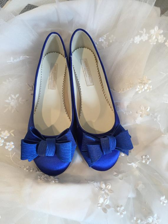 Sapphire Blue Wedding Shoes
 Sapphire Blue Flats Royal Blue Wedding Shoes Wedding Shoes