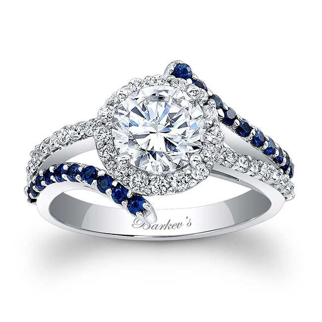 Sapphire Wedding Ring
 Barkev s Engagement Ring With Blue Sapphires 7857LBS