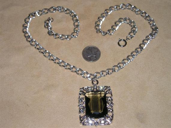 Sarah Cov Necklace
 Sarah Coventry Celebrity Rhinestone Necklace Vintage With