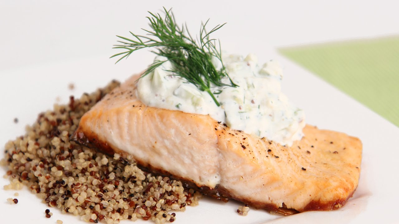 Sauces For Salmon Fillets
 Salmon Fillets with Creamy Cucumber Dill Sauce Recipe