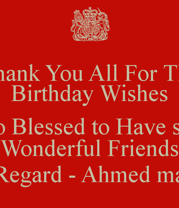 Saying Thank You For Birthday Wishes
 Thank You Everyone Quotes QuotesGram