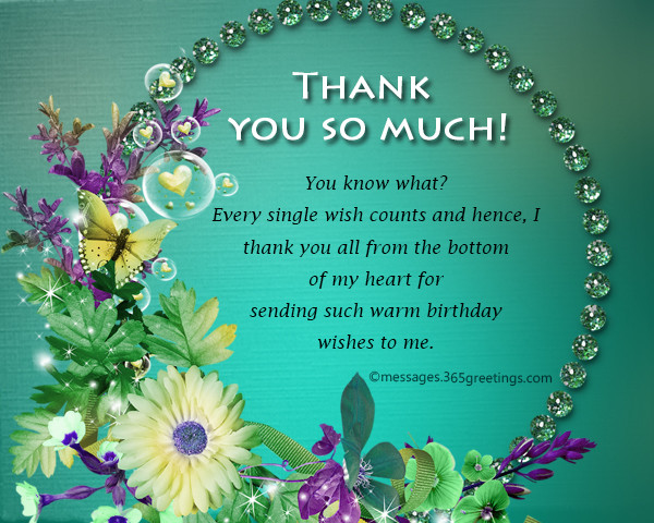 Saying Thank You For Birthday Wishes
 Thank You Message For Birthday Wishes