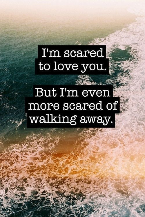 Scared Relationship Quotes
 I m Scared To Love You But I m Even More Scared Walking