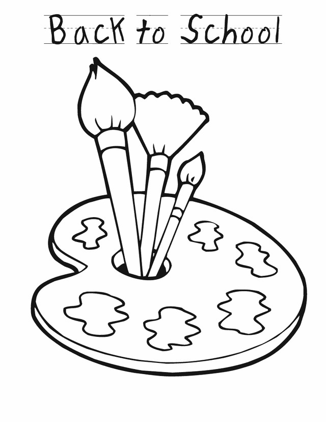 School Coloring Pages Printable
 Back to school paint Free Printable Coloring Pages