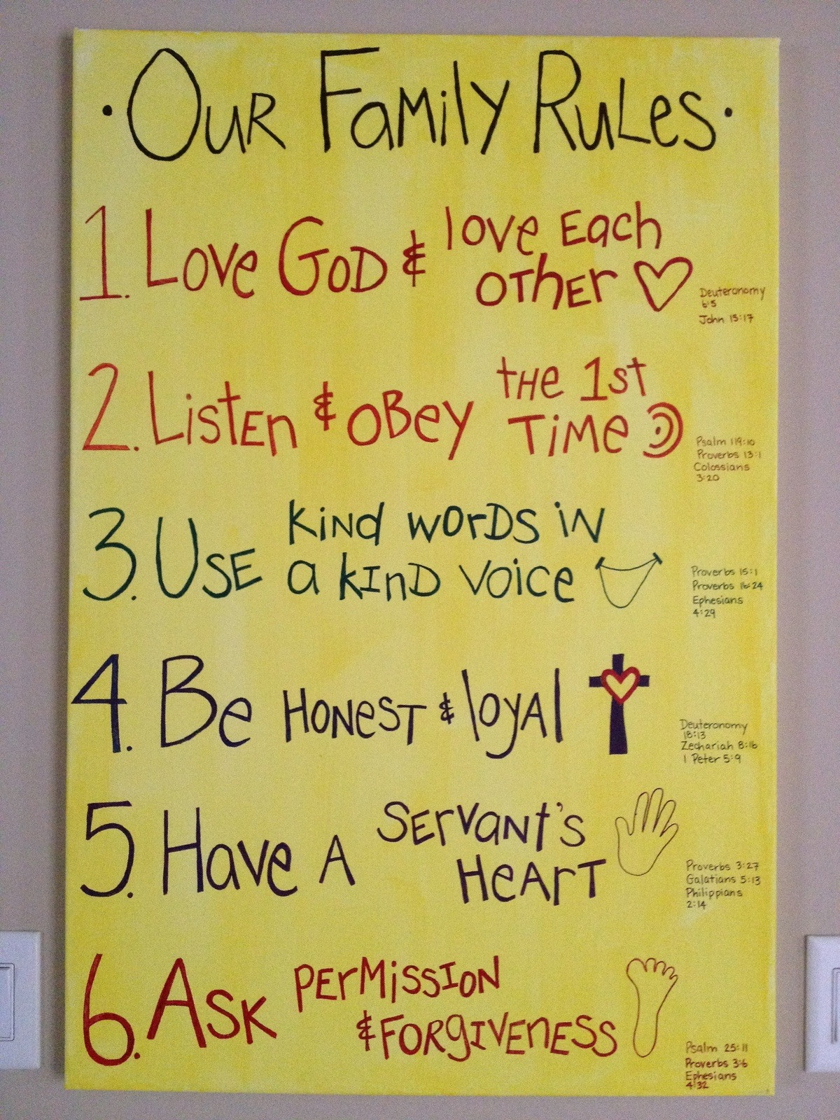 Scripture Quotes About Family
 TRENDYNINA OUR FAMILY RULES