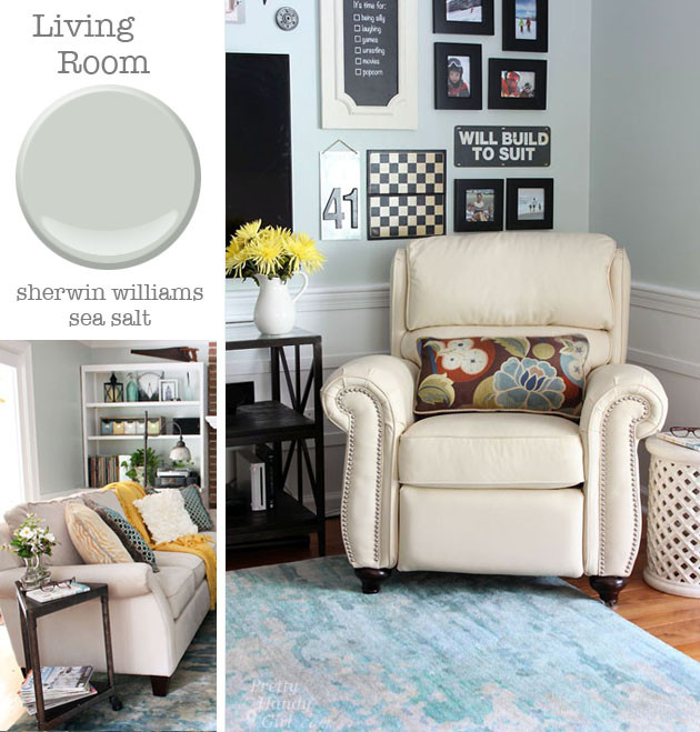 Sea Salt Paint Living Room
 Paint Colors in My Home Pretty Handy Girl