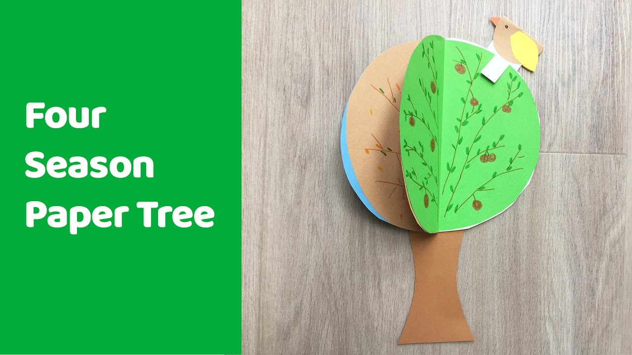 Season Crafts For Preschoolers
 Four season tree craft fun and educational craft for kids