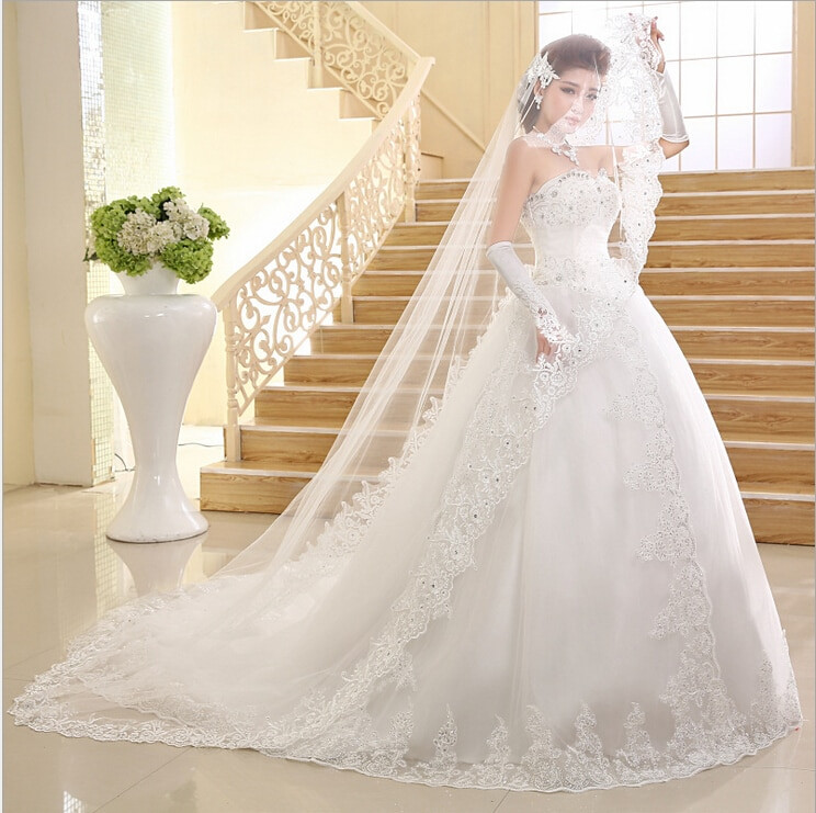Selling Wedding Dress
 2015 Best Selling Wedding Dress Ball Gown Train Sweetheart