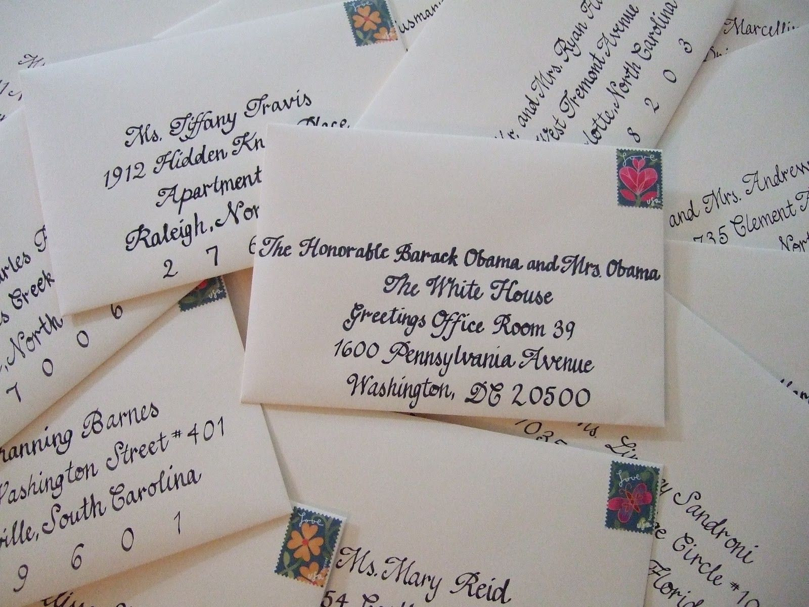 Sending Wedding Invitations
 send a wedding invitation to the president & you ll