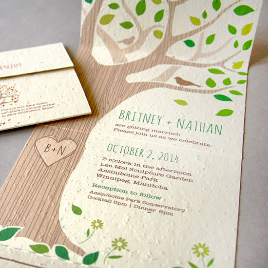 Sending Wedding Invitations
 Rustic Tree Seal and Send Invitation