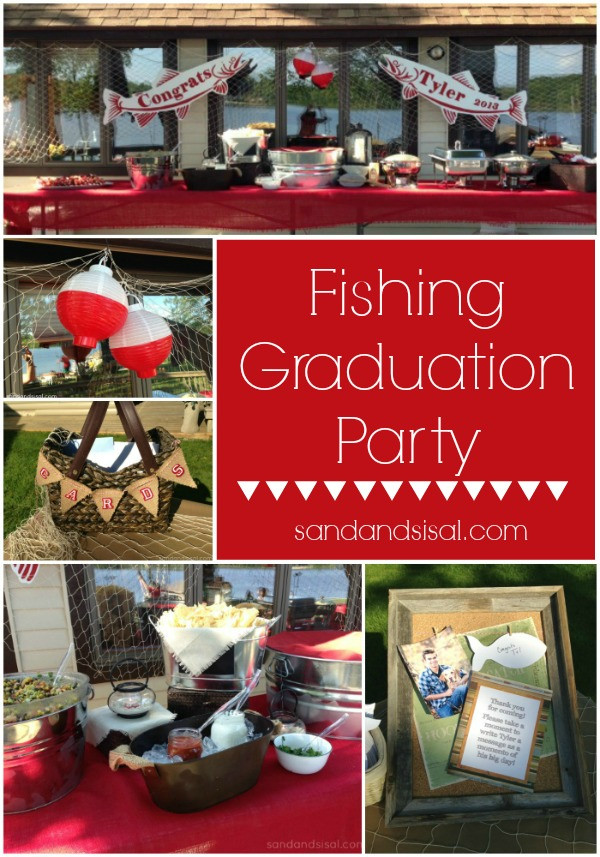 Senior Birthday Party Ideas
 Fishing Graduation Party Sand and Sisal
