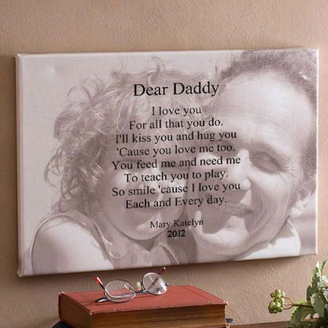 Sentimental Fathers Day Gift Ideas
 Sentiments for Him Canvas
