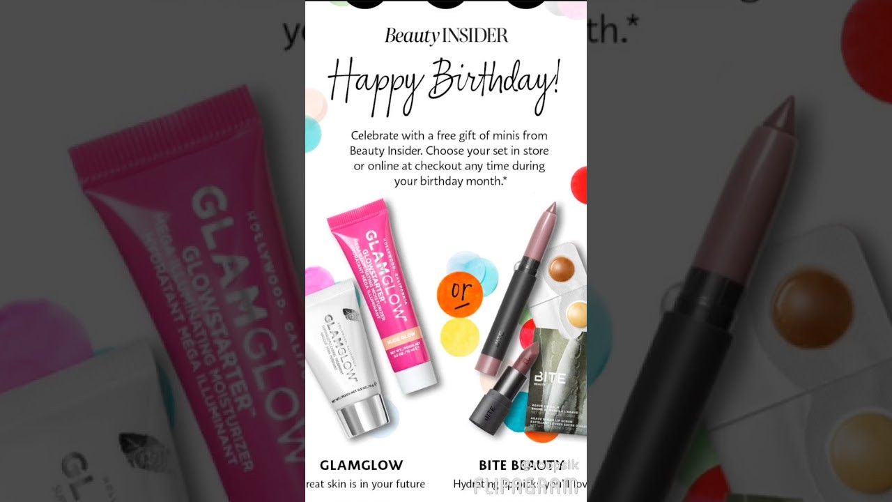 Sephora Birthday Gift
 Sephora 2018 birthday t