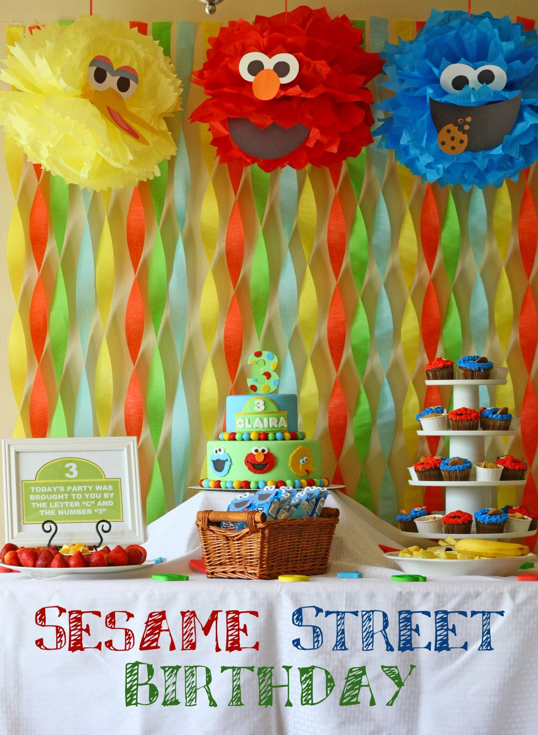 Sesame Street Birthday Decorations
 Patty Cakes Bakery Sesame Street Birthday Party