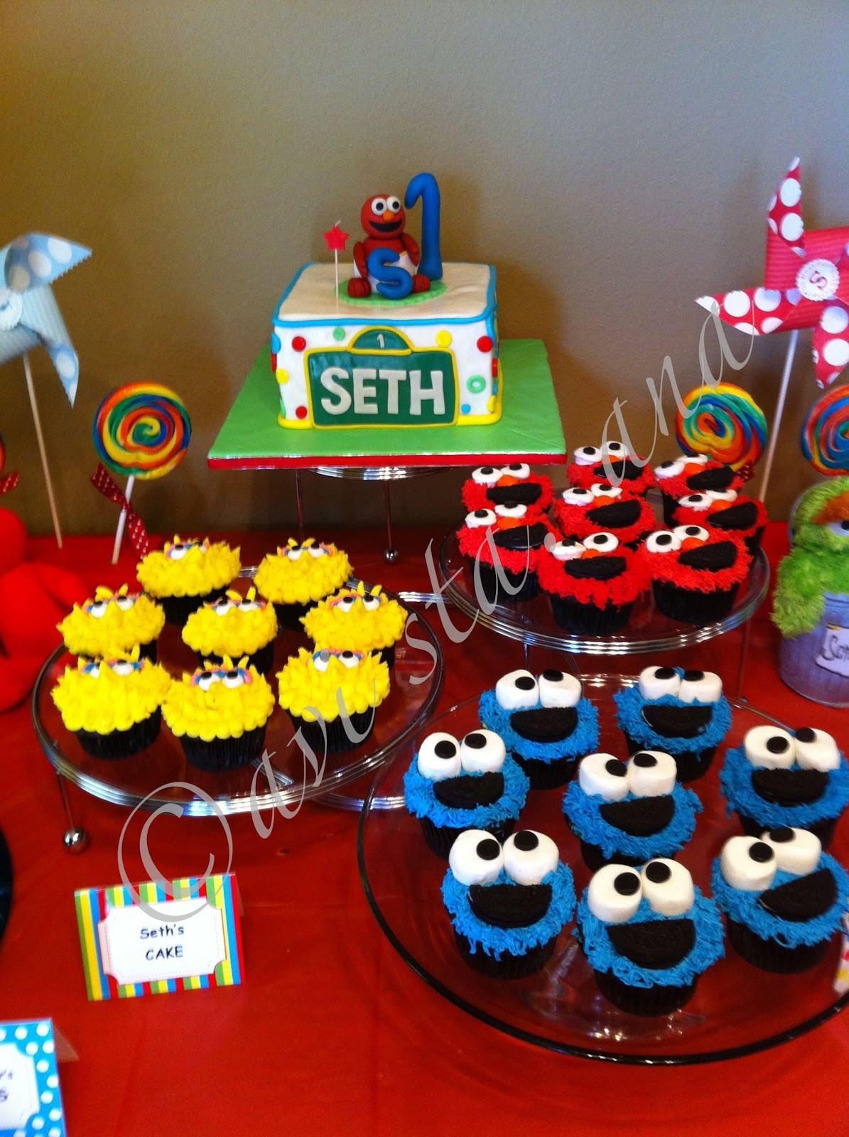 Sesame Street Birthday Decorations
 A Lot of Sugar Sesame Street Cake
