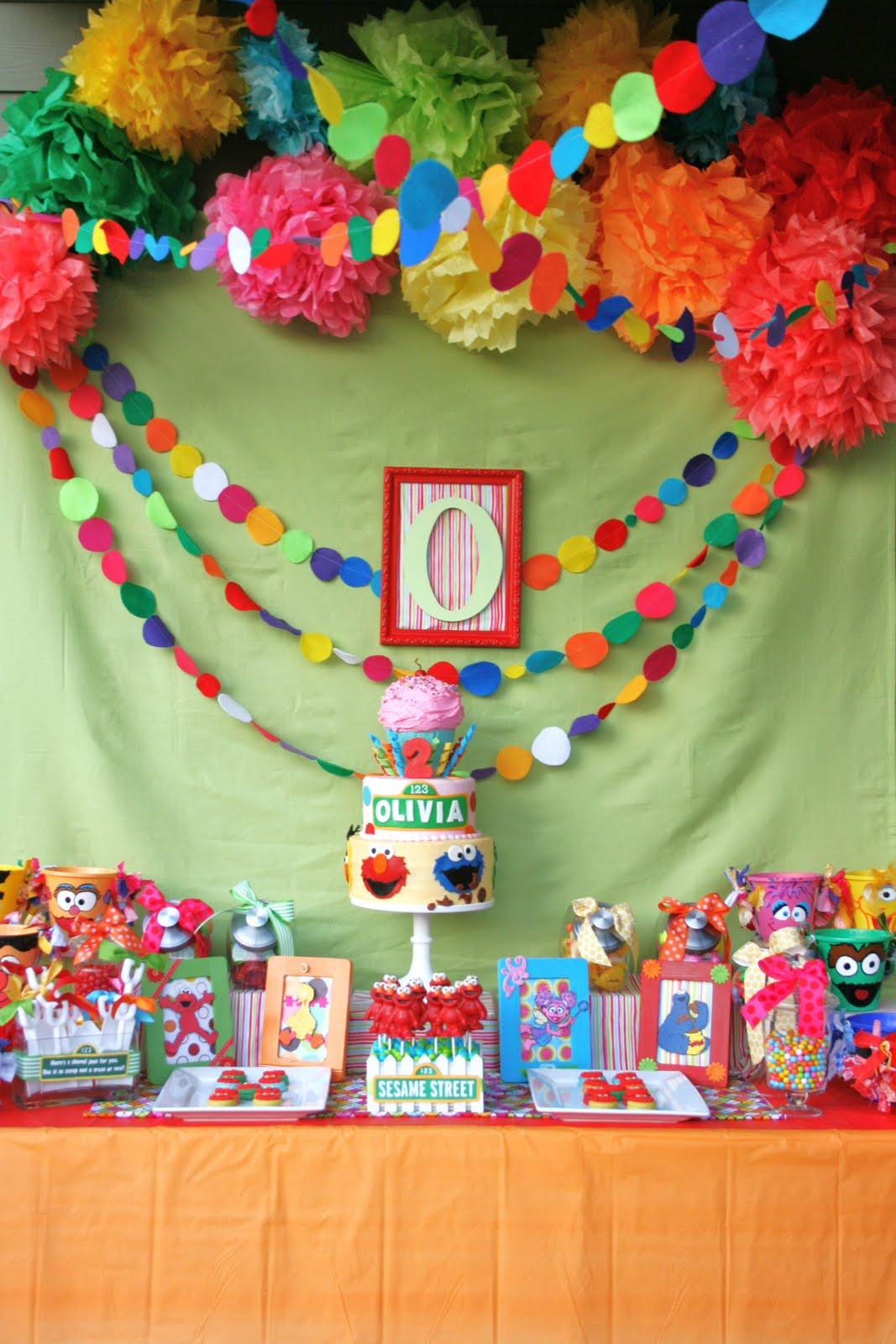 Sesame Street Birthday Decorations
 And Everything Sweet Olivia s Sesame Street Party