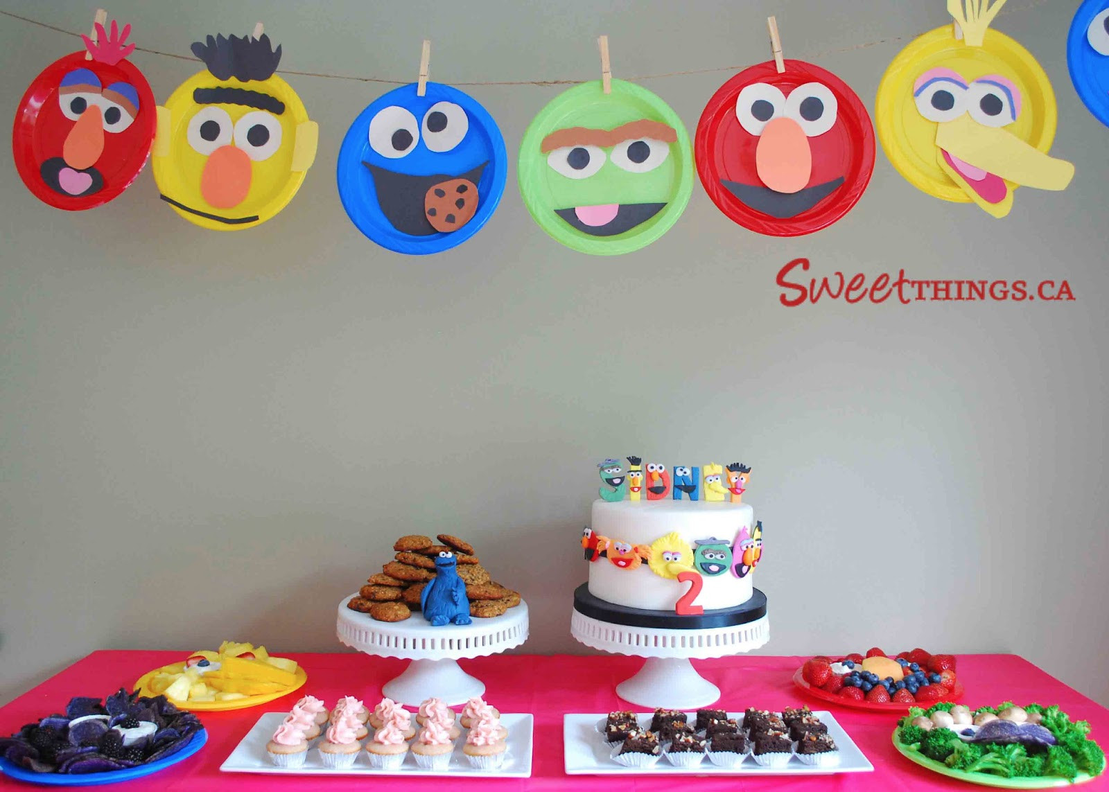Sesame Street Birthday Decorations
 SweetThings Sesame Street Sweet Table