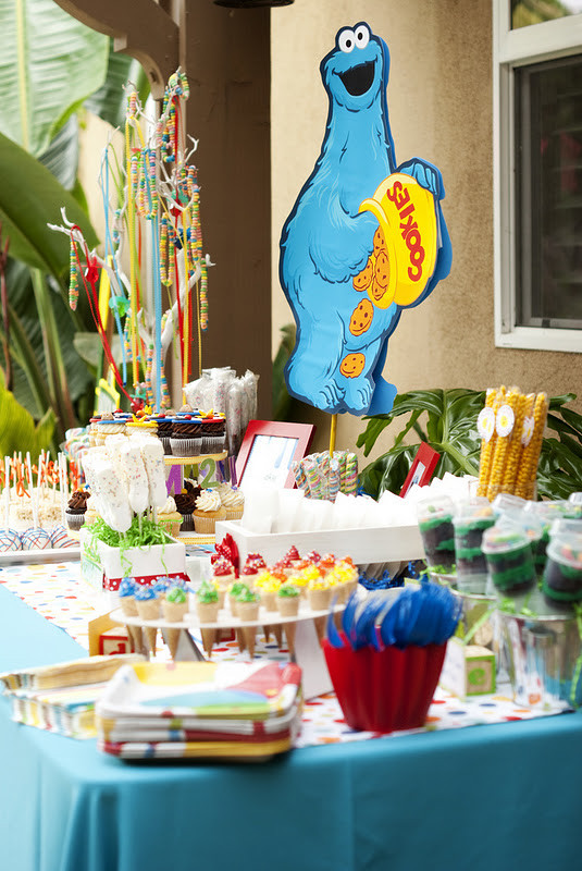 Sesame Street Birthday Decorations
 Kara s Party Ideas Sesame Street 2nd Birthday Party