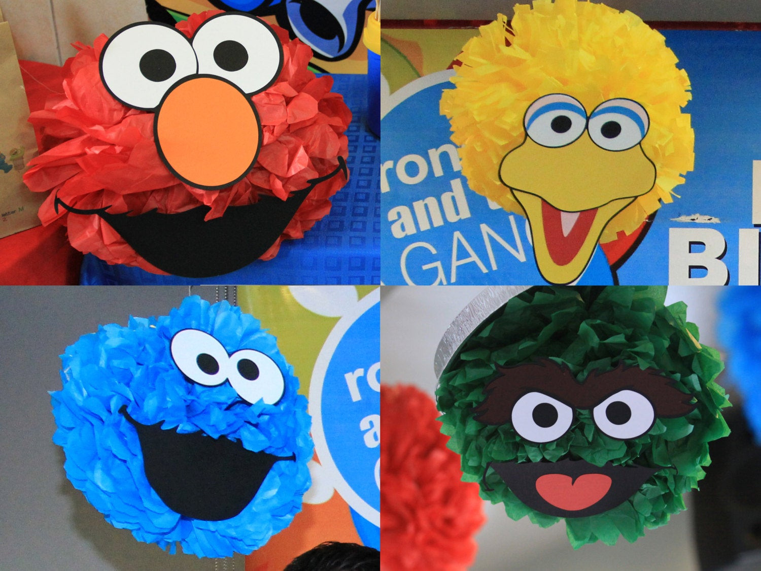 Sesame Street Birthday Decorations
 Sesame Street Birthday Party Decoration 12 Printable DIY