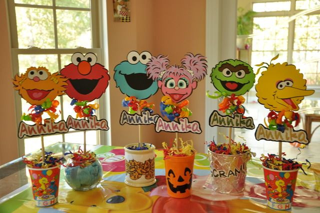 Sesame Street Birthday Party Decorations
 11 of 24 Sesame Street Party Birthday "Follow