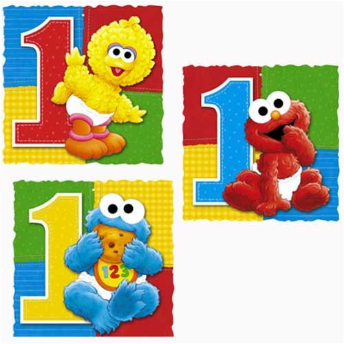 Sesame Street Birthday Party Decorations
 Sesame Street First Birthday Party Supplies