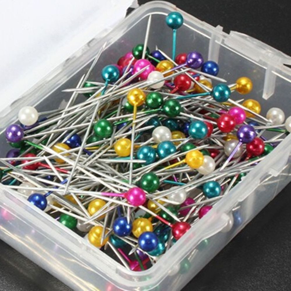 Sewing Pins
 200Pcs Dressmaking Sewing Pin Straight Pins Round Head