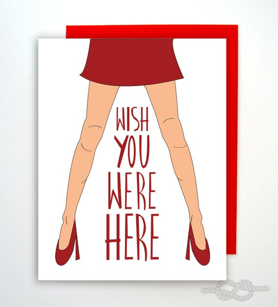 Sexy Birthday Wishes
 Funny Naughty Card Birthday Card I Miss You Card Card
