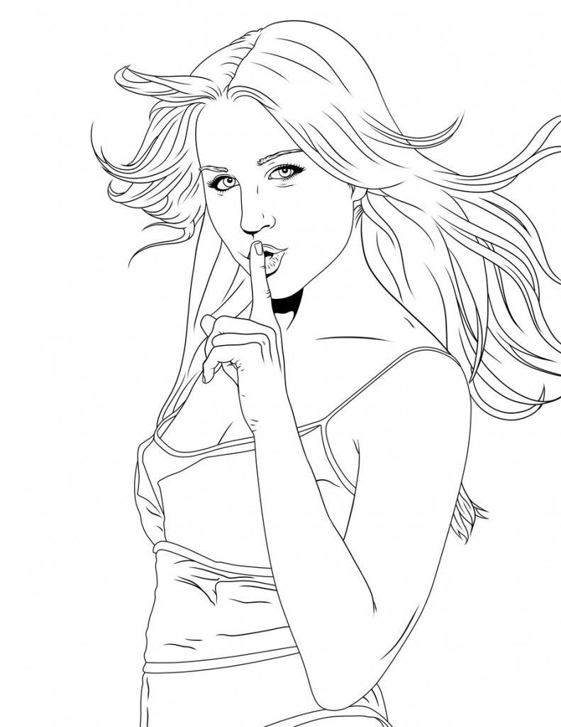 Sexy Girls Printable Coloring Pages
 Coloring Pages Teenager Coloring Home