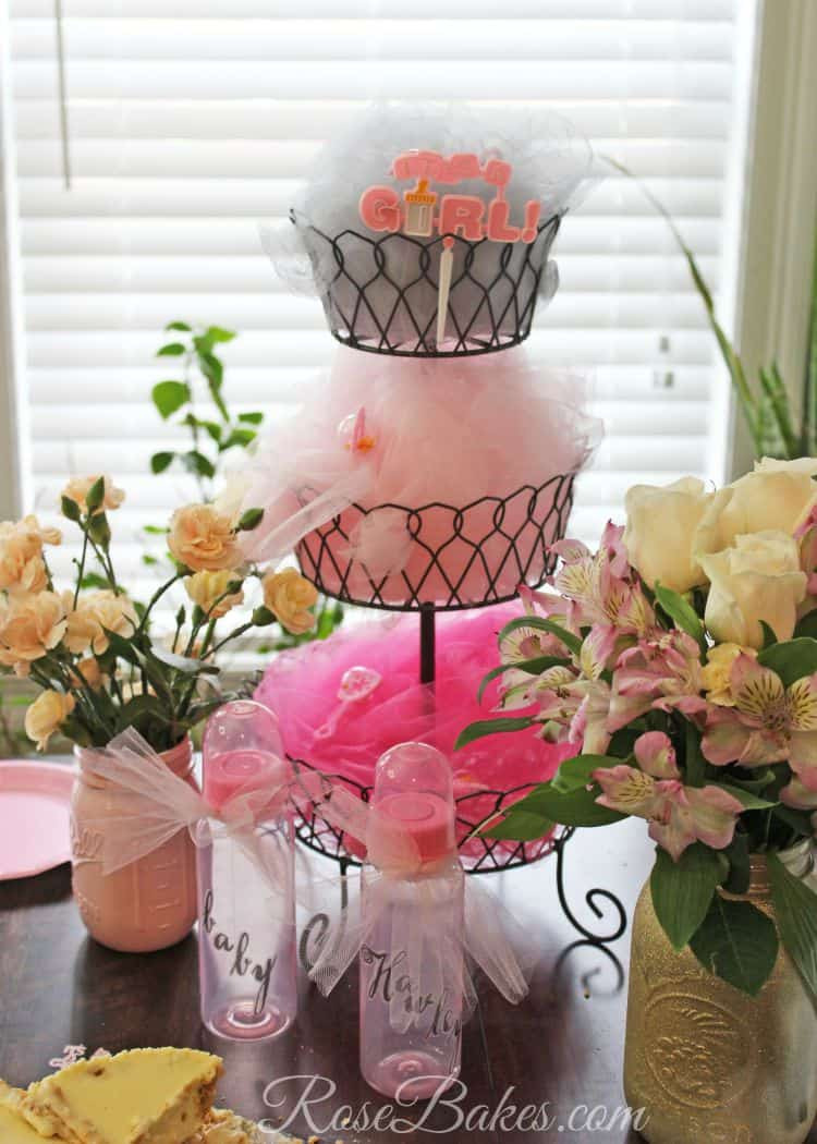Shabby Chic Baby Shower Decor
 Vintage Pink & Sage Ruffles Baby Shower Cake Rose Bakes