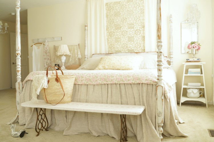 Shabby Chic Master Bedroom
 Master Bedroom Makeover The Cheap White Lace Cottage