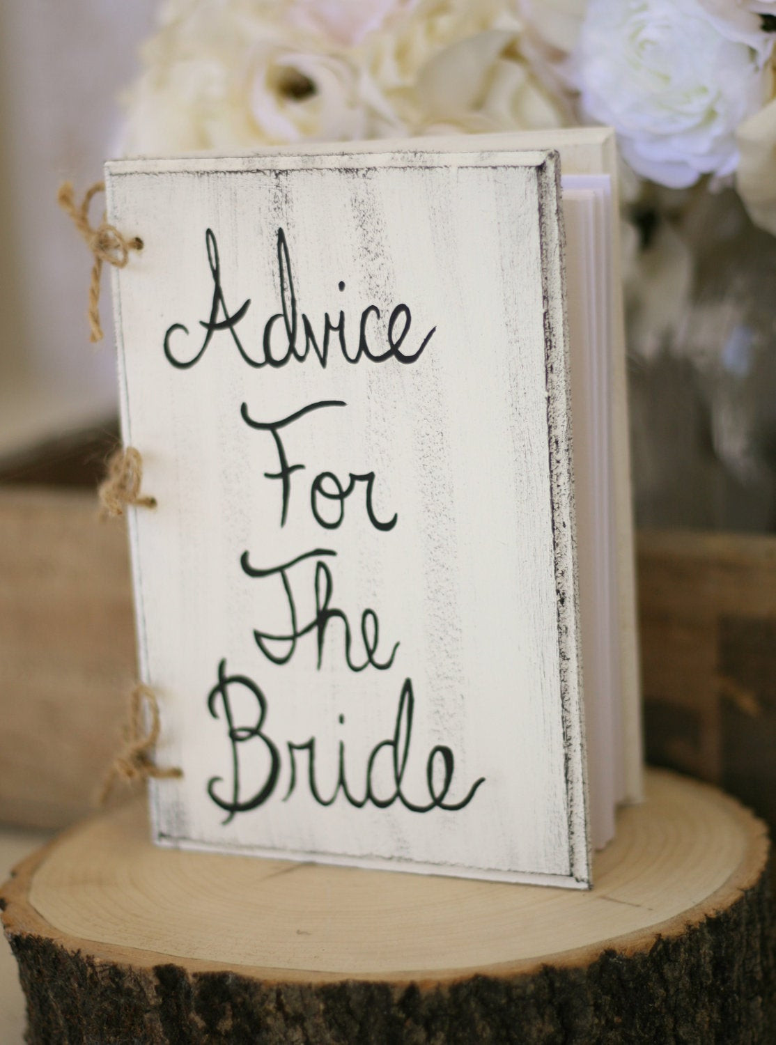 Shabby Chic Wedding Guest Book Ideas
 Bridal Shower Guest Book Shabby Chic Wedding Decor by