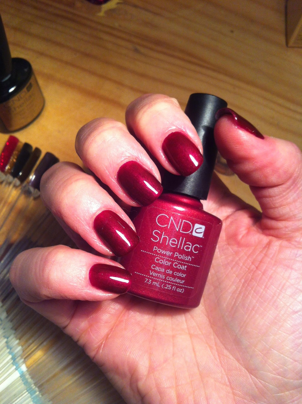 Shellac Nail Colors
 Brush up and Polish up CND Shellac Masquerade