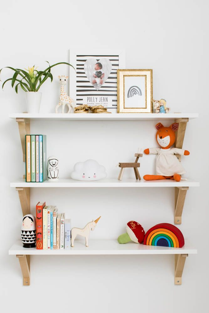 Shelves In Kids Room
 A Tiny Nursery with Huge Style
