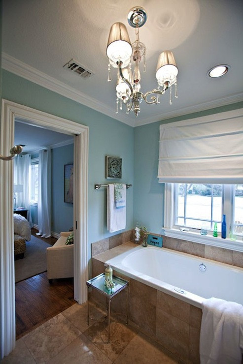 Sherwin Williams Bathroom Colors
 Spa Blue Paint Color Contemporary bathroom Sherwin