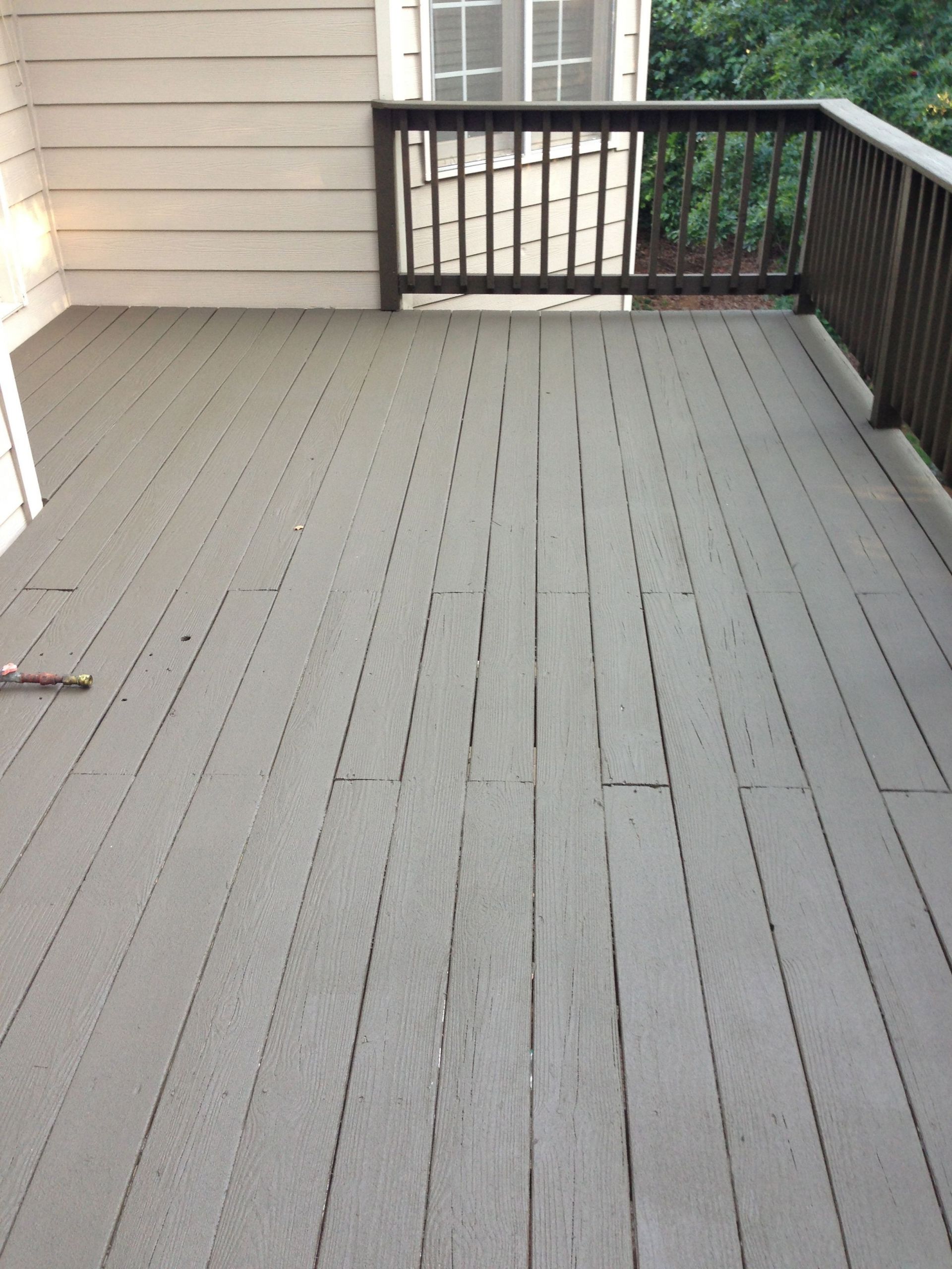 Sherwin Williams Deck Paint
 After photo Sherwin Williams Deck Revive fills cracks