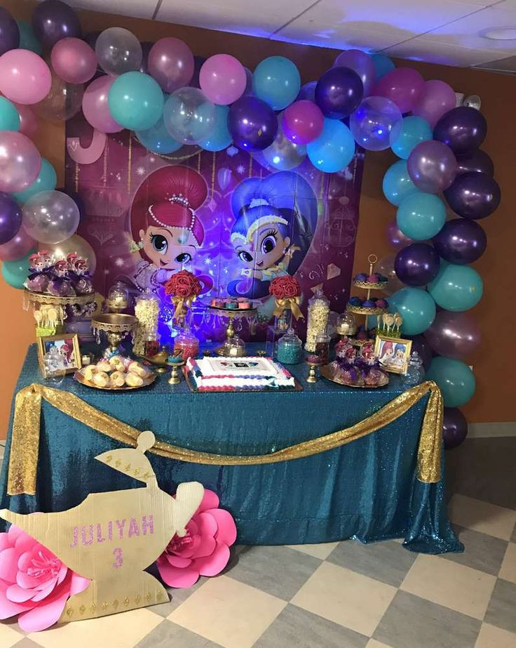 Shimmer And Shine Birthday Party Ideas
 Shimmer and Shine Birthday Party Ideas in 2019