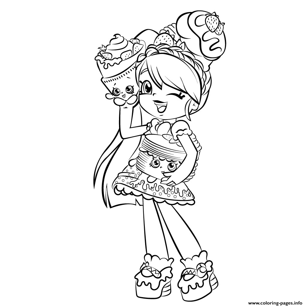 Shopkins Girls Coloring Pages
 Cute Girl Shopkins Shoppies Coloring Pages Printable