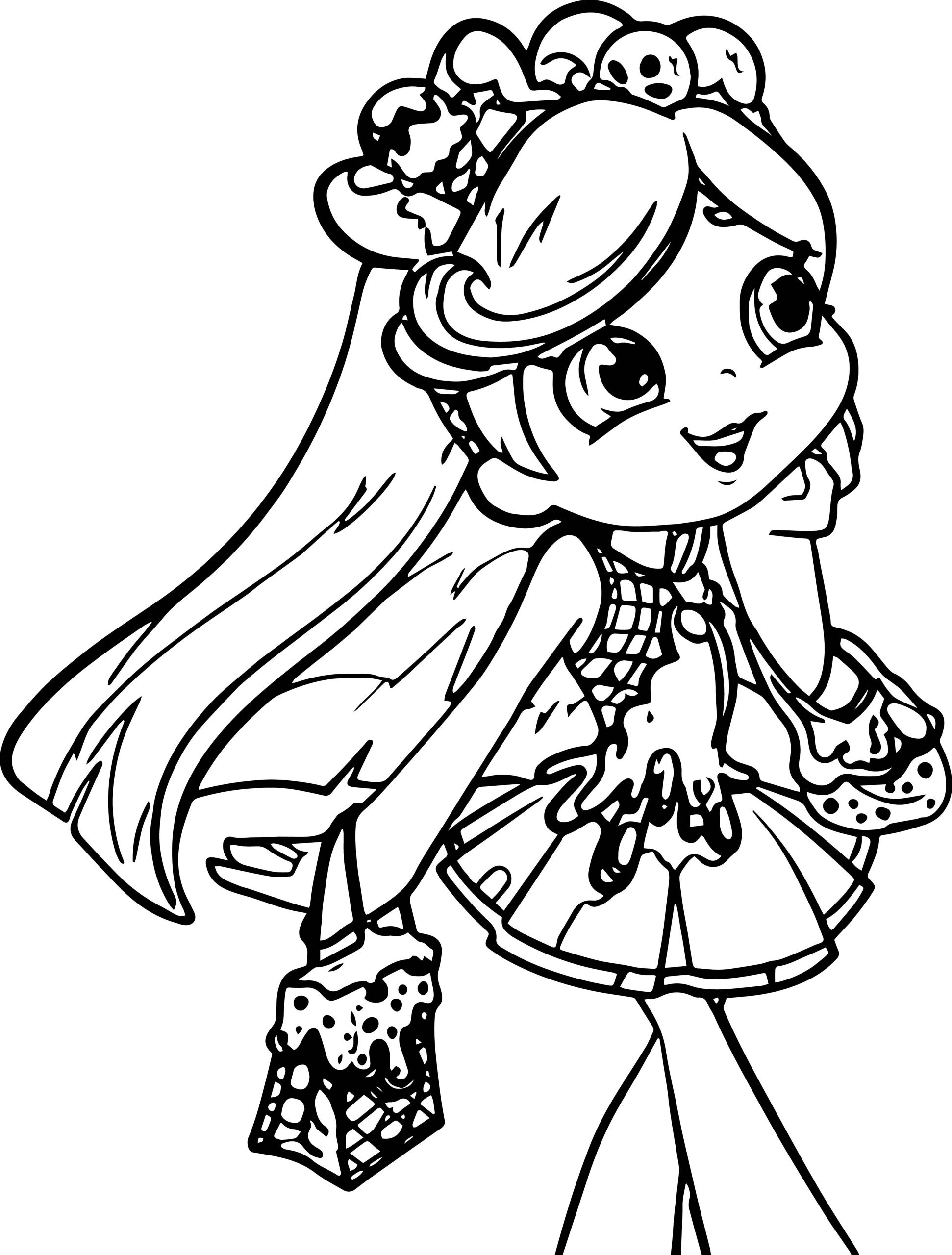 Shopkins Girls Coloring Pages
 Shopkins Girl Coloring Page