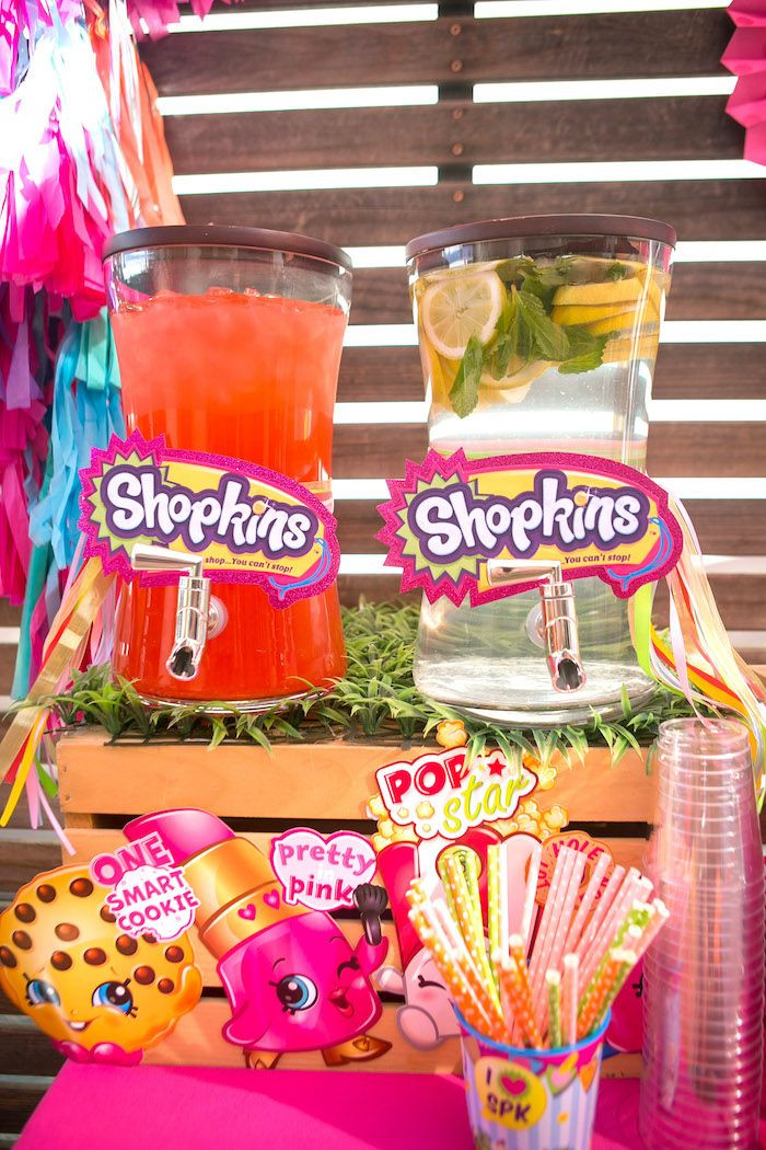 Shopkins Pool Party Ideas
 Floral Shopkins Birthday Party