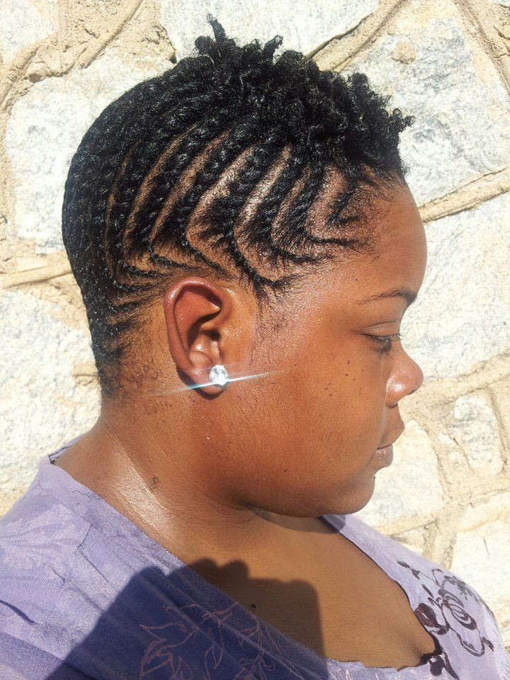 Short Braided Hairstyles For Natural Hair
 short natural flat twist hairstyles for black women
